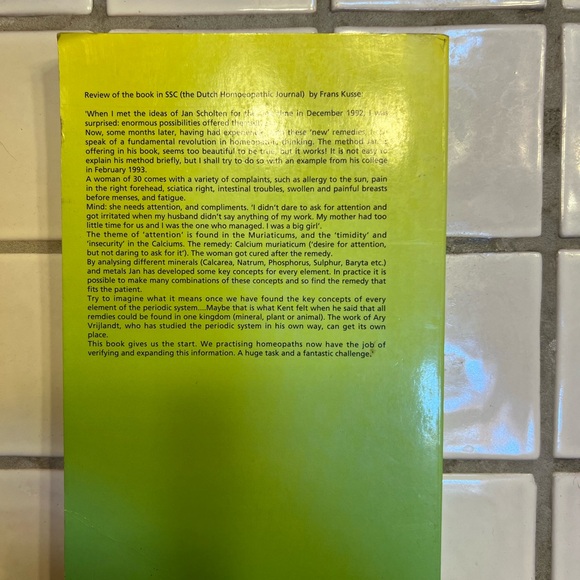 Homeopathy and Minerals Book by Jan Scholten - Picture 3 of 5